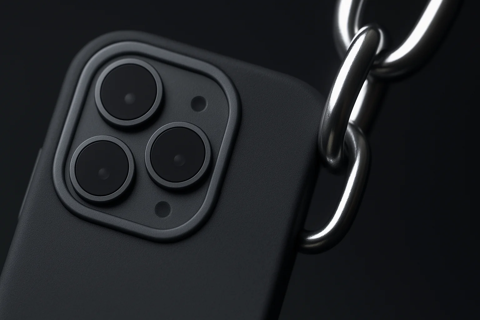 Макро брелока: блок камер и звено цепочки